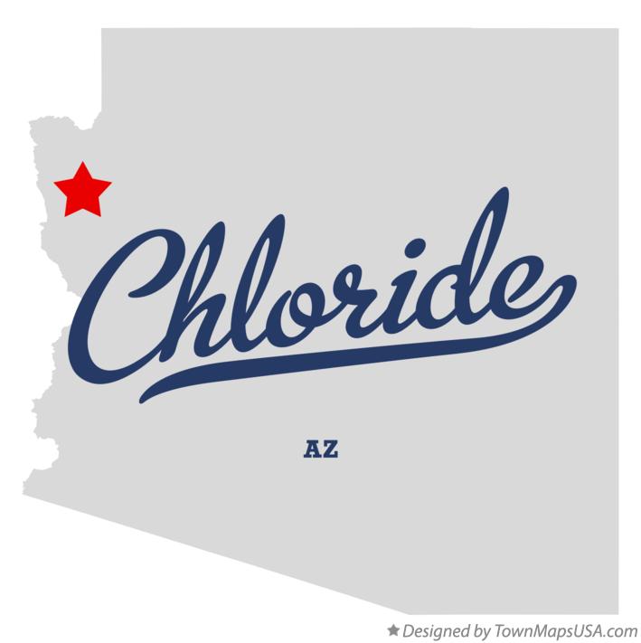Map of Chloride Arizona AZ