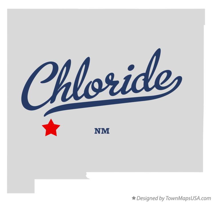 Map of Chloride New Mexico NM