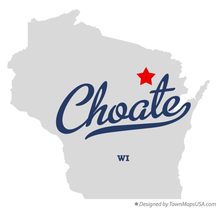 Map of Choate Wisconsin WI