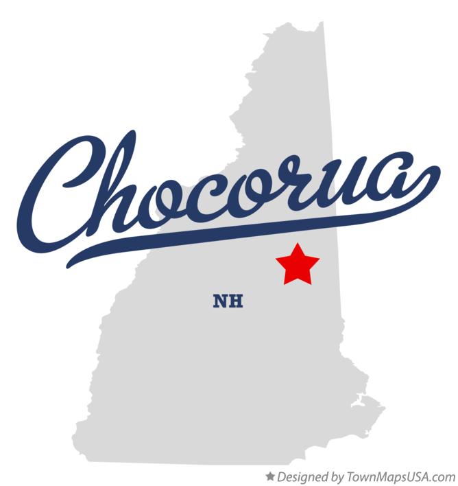 Map of Chocorua New Hampshire NH