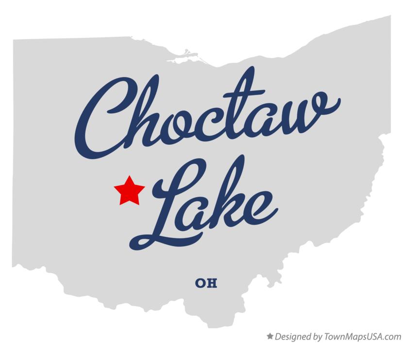 Map of Choctaw Lake Ohio OH