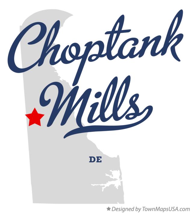 Map of Choptank Mills Delaware DE