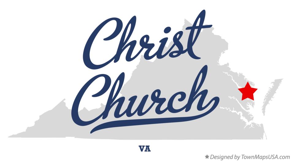 Map of Christ Church Virginia VA