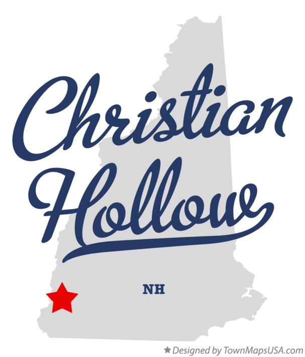 Map of Christian Hollow New Hampshire NH