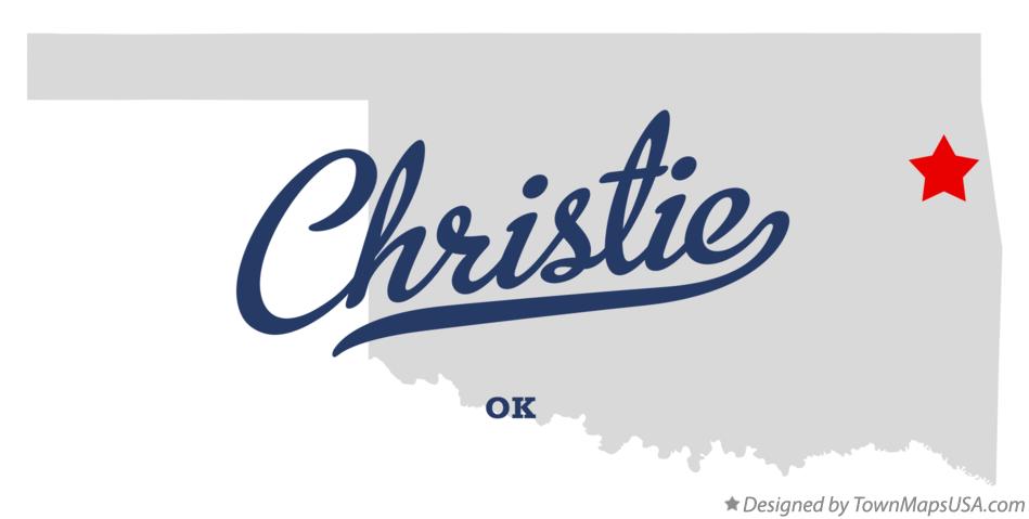Map of Christie Oklahoma OK