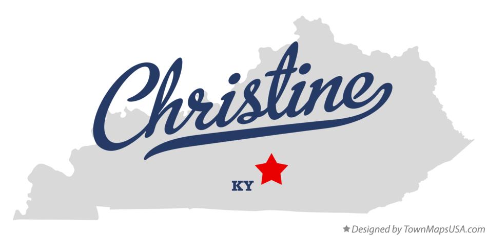 Map of Christine Kentucky KY