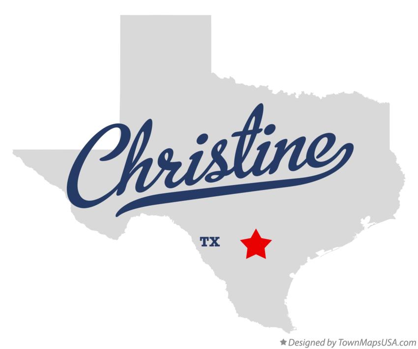 Map of Christine Texas TX