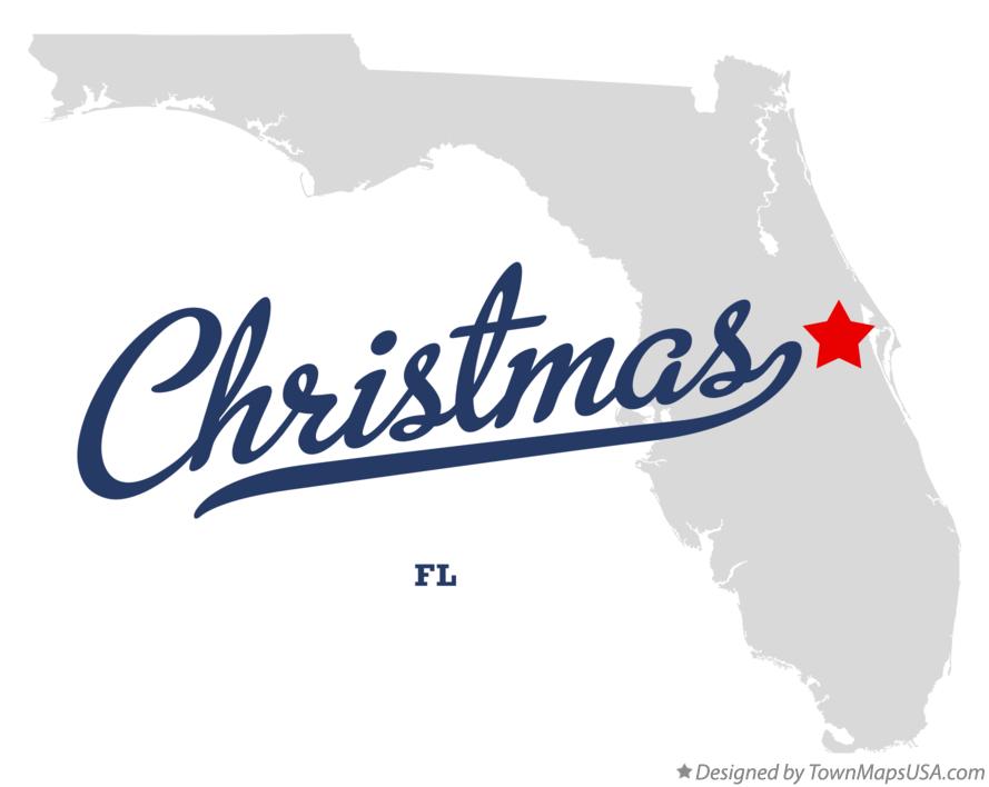 Map of Christmas Florida FL