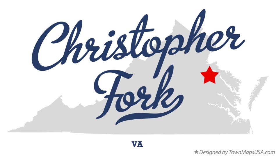 Map of Christopher Fork Virginia VA
