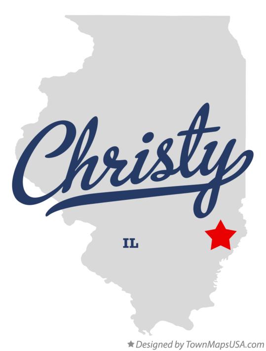 Map of Christy Illinois IL