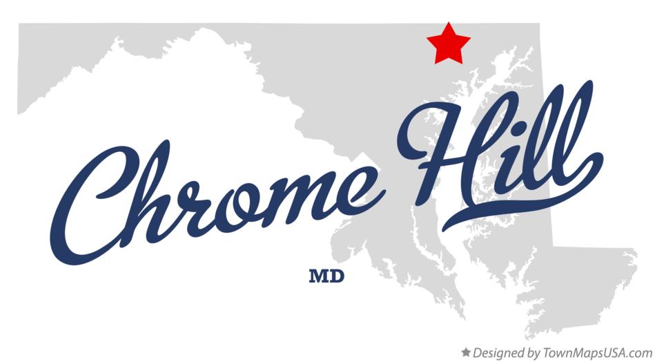 Map of Chrome Hill Maryland MD