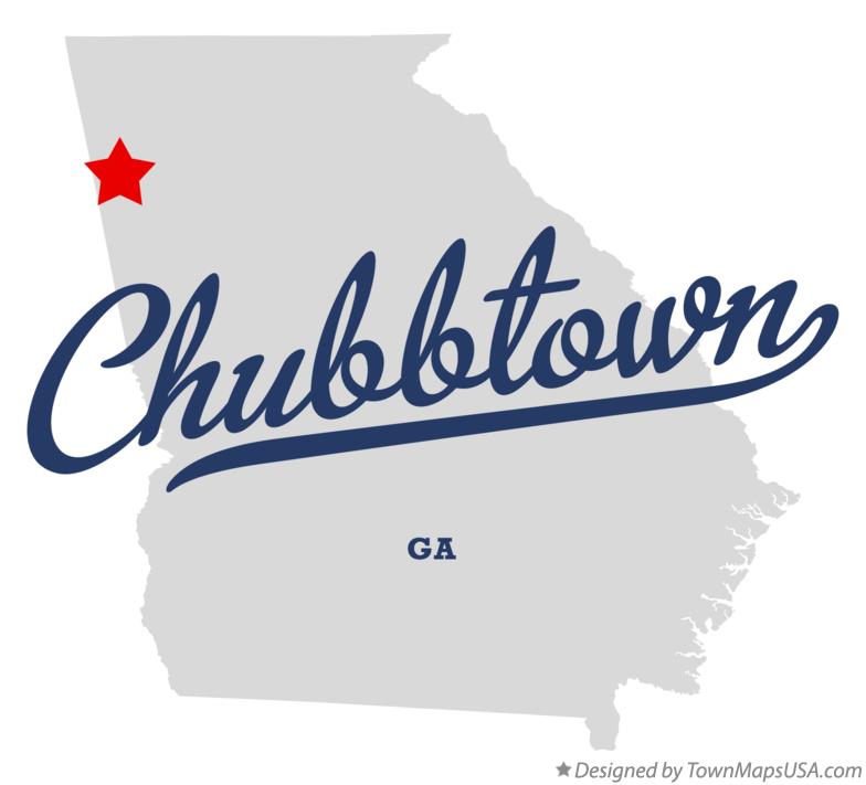 Map of Chubbtown Georgia GA