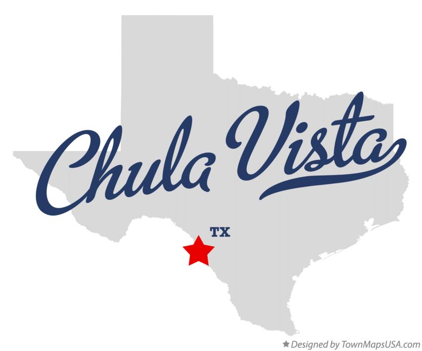 Map of Chula Vista Texas TX