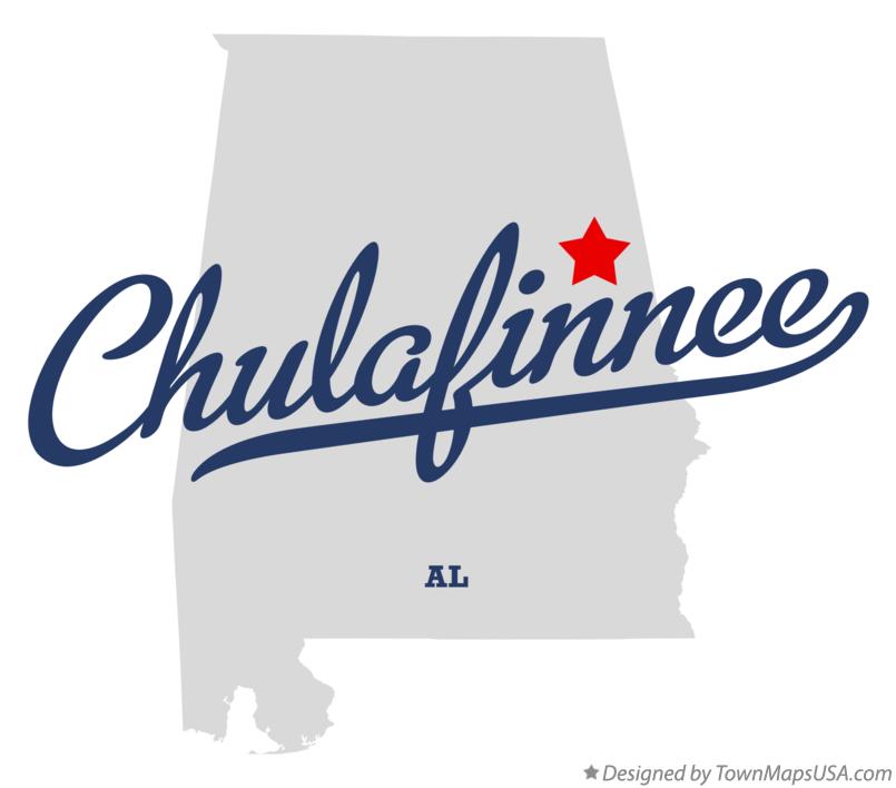 Map of Chulafinnee Alabama AL