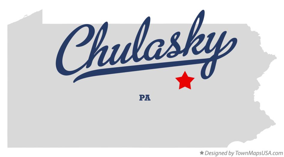 Map of Chulasky Pennsylvania PA