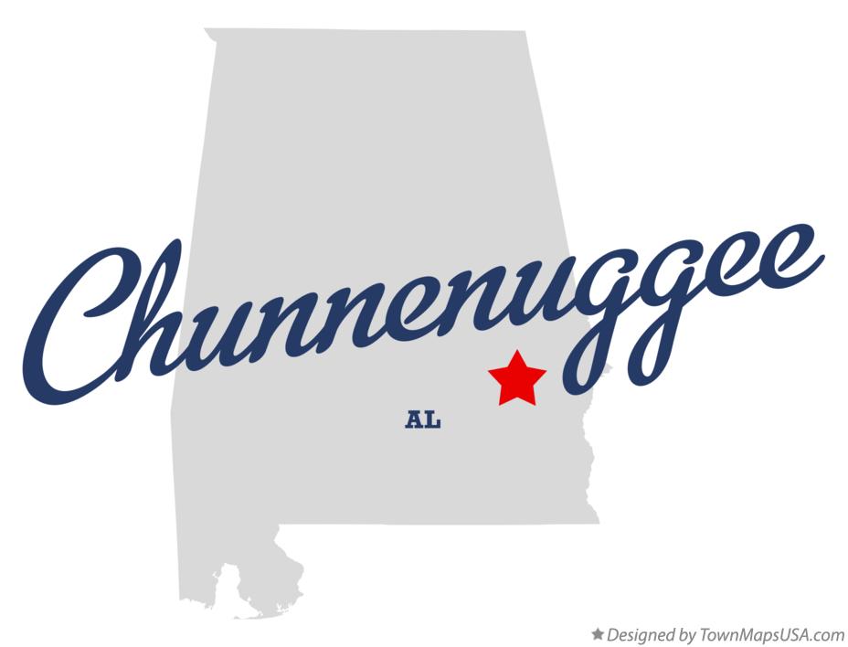Map of Chunnenuggee Alabama AL