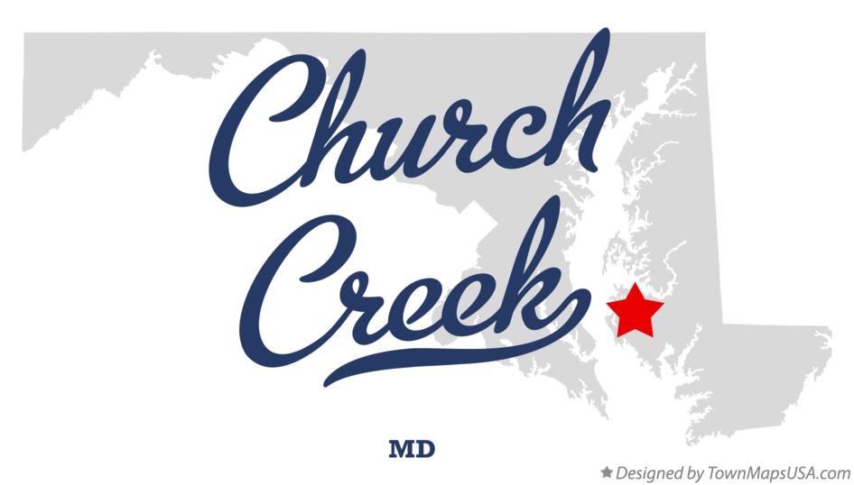 Map of Church Creek Maryland MD