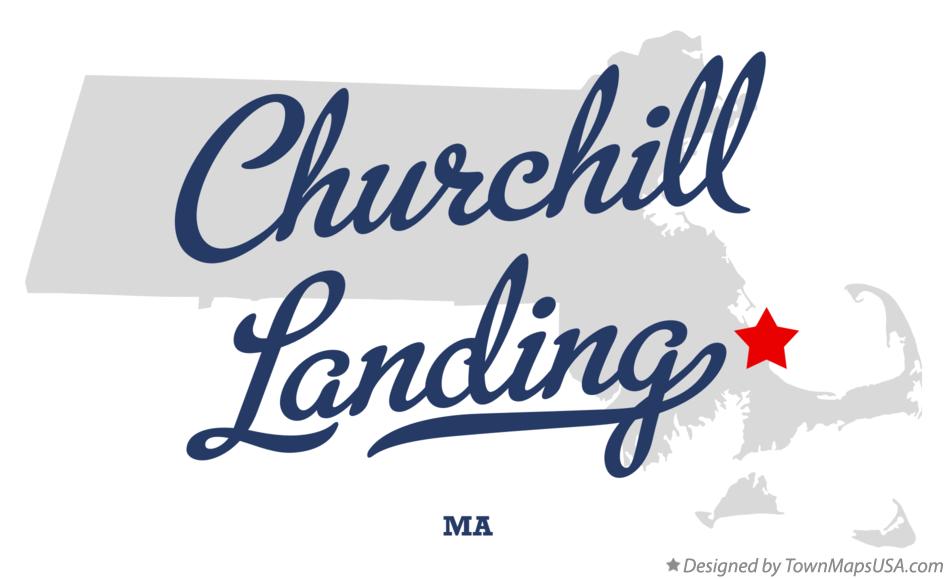 Map of Churchill Landing Massachusetts MA