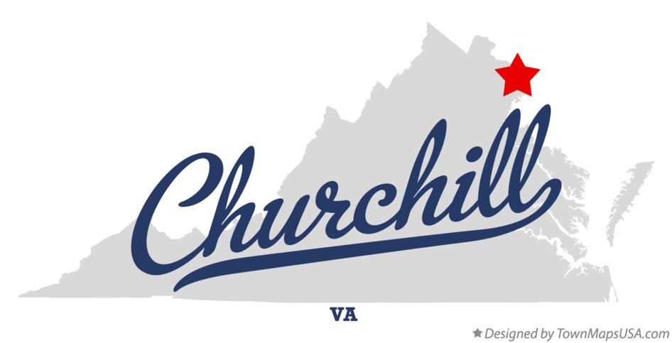 Map of Churchill Virginia VA