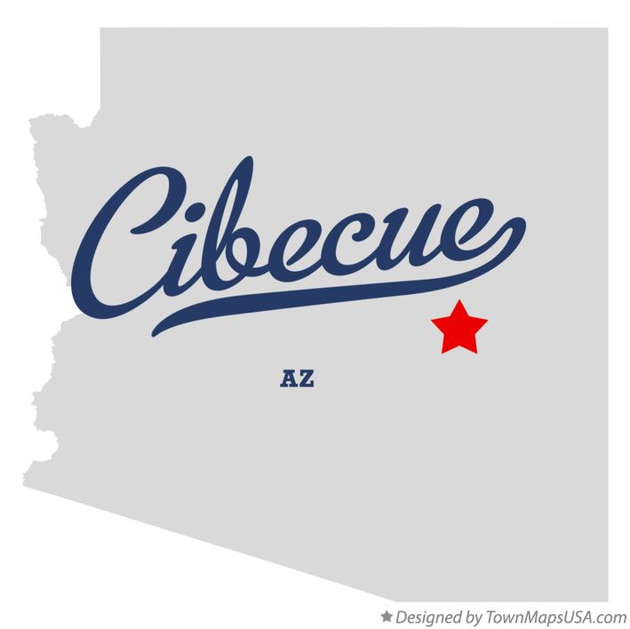 Map of Cibecue Arizona AZ