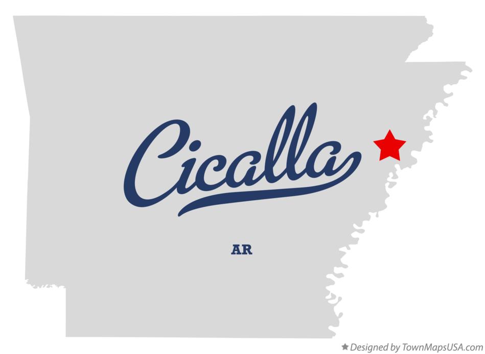 Map of Cicalla Arkansas AR