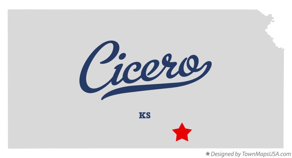 Map of Cicero Kansas KS