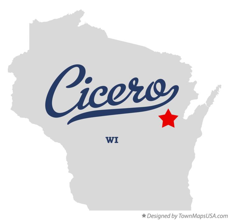 Map of Cicero Wisconsin WI