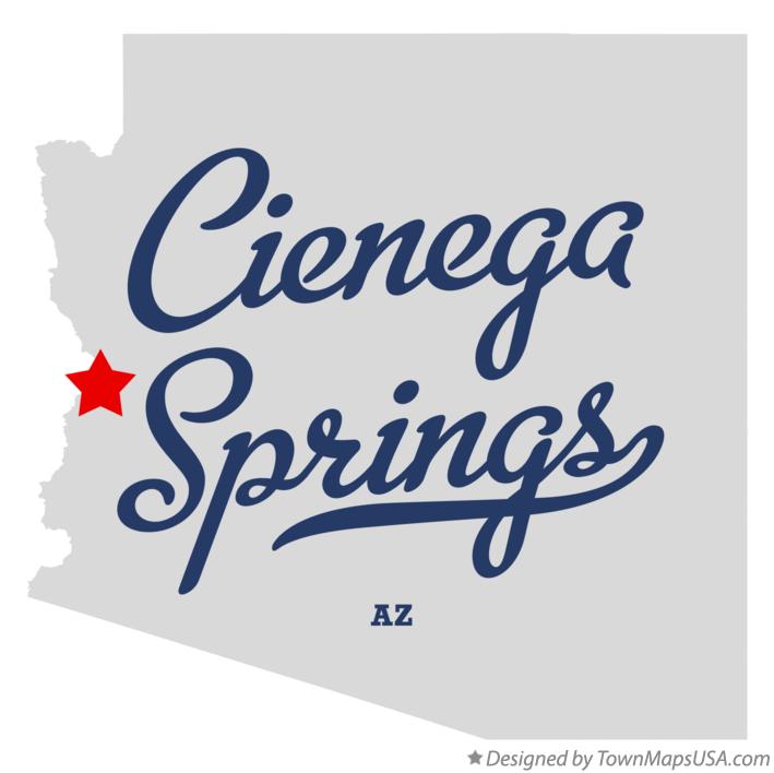 Map of Cienega Springs Arizona AZ