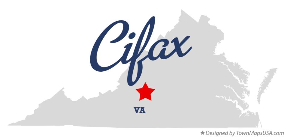 Map of Cifax Virginia VA