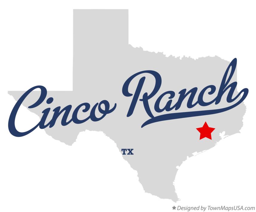 Map of Cinco Ranch Texas TX