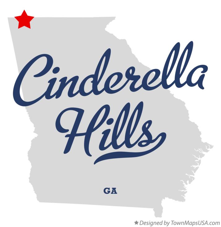 Map of Cinderella Hills Georgia GA