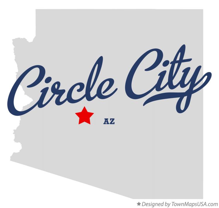 Map of Circle City Arizona AZ