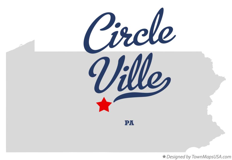 Map of Circle Ville Pennsylvania PA