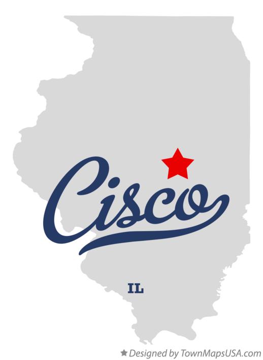 Map of Cisco Illinois IL
