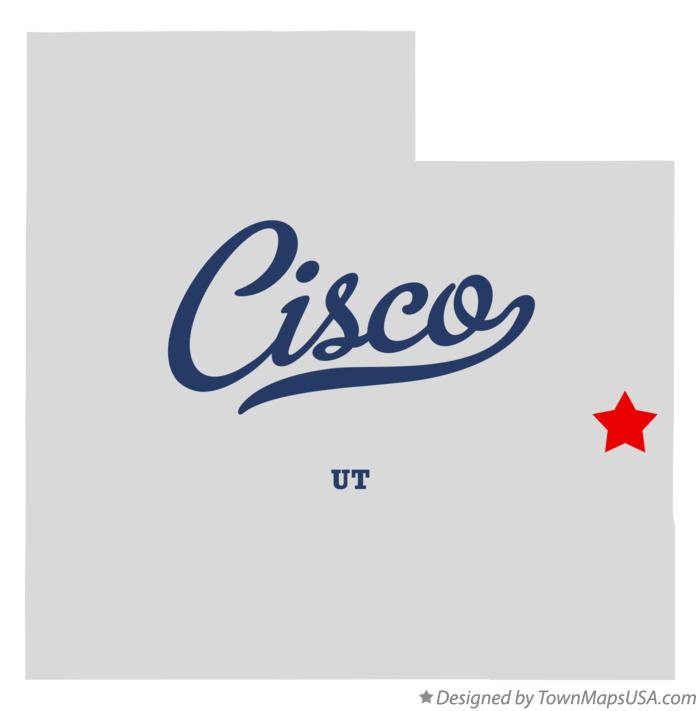 Map of Cisco Utah UT