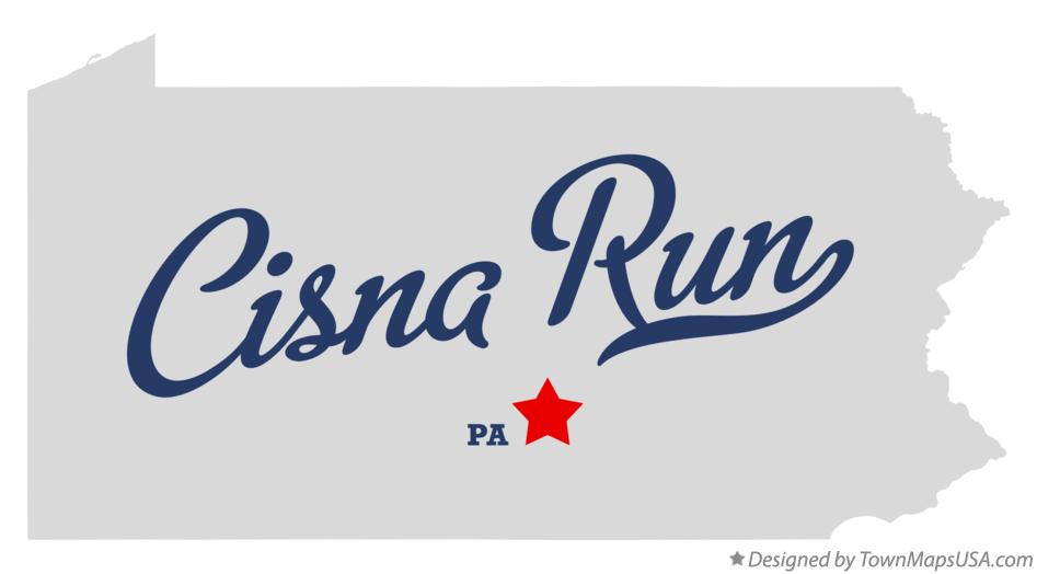Map of Cisna Run Pennsylvania PA