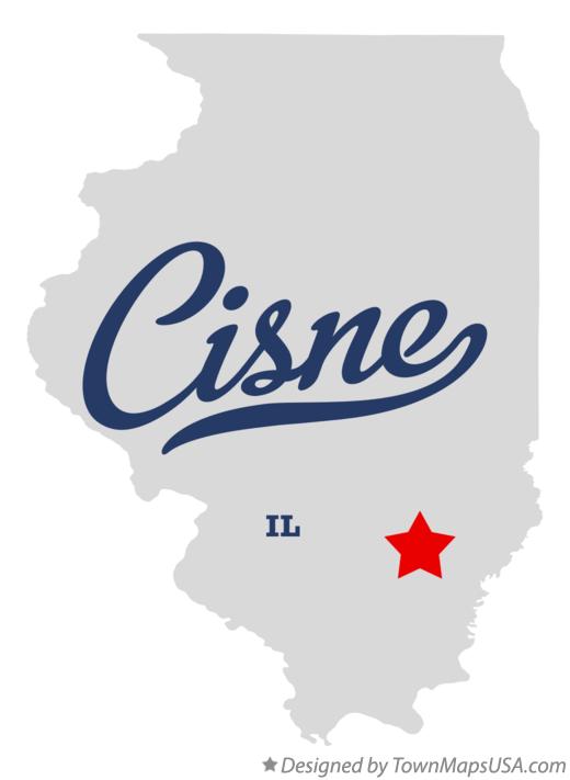 Map of Cisne Illinois IL