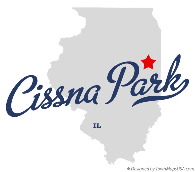 Map of Cissna Park Illinois IL