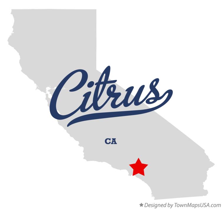 Map of Citrus California CA