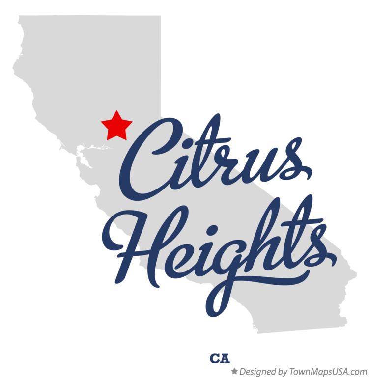 Map of Citrus Heights California CA