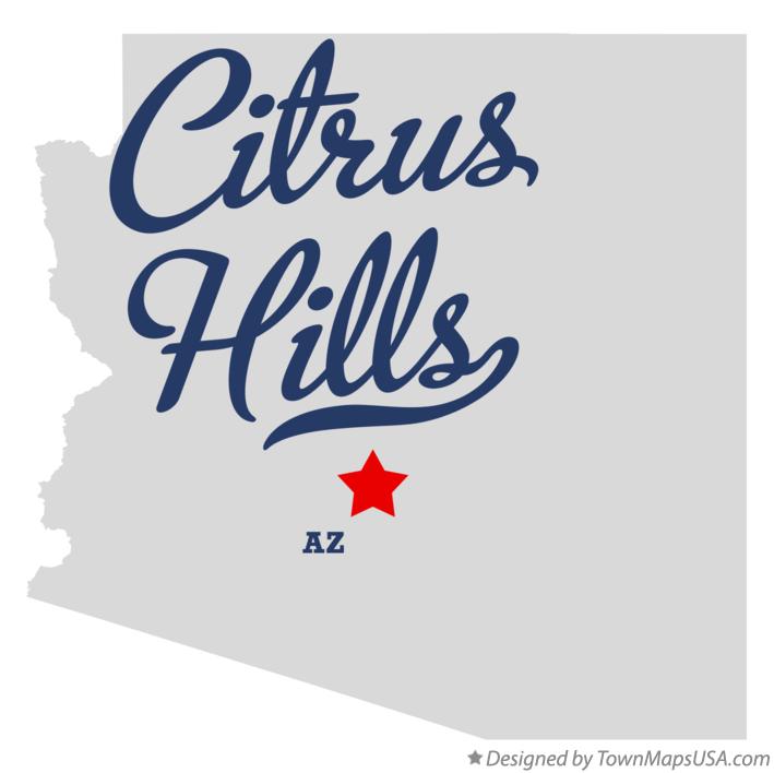 Map of Citrus Hills Arizona AZ