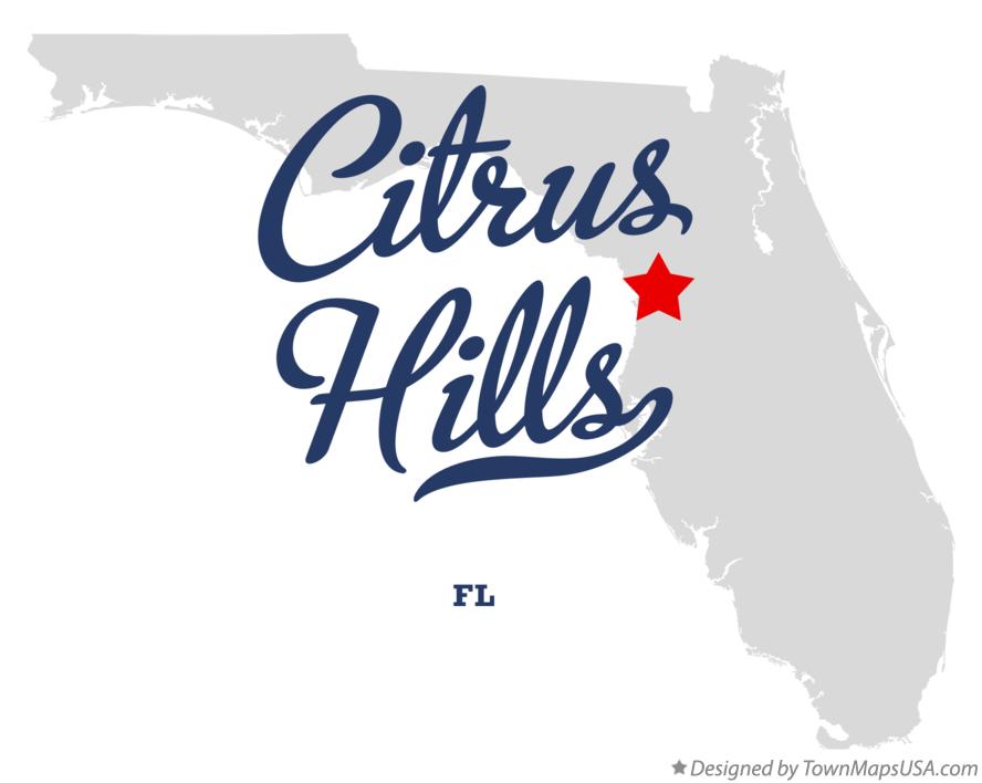 Map of Citrus Hills Florida FL