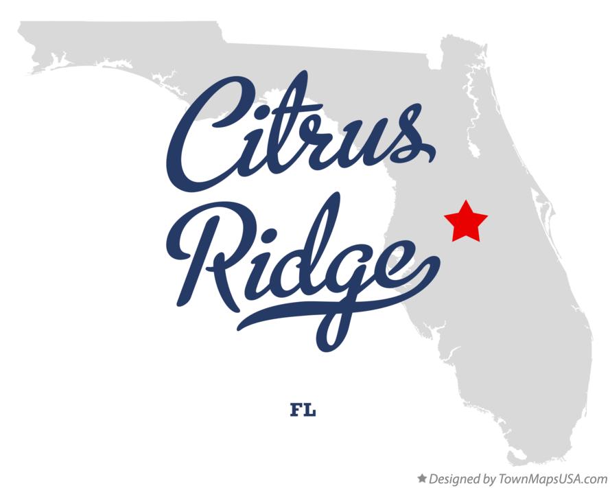Map of Citrus Ridge Florida FL