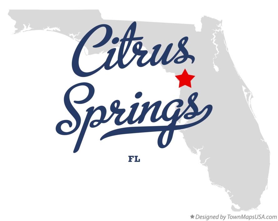 Map of Citrus Springs Florida FL