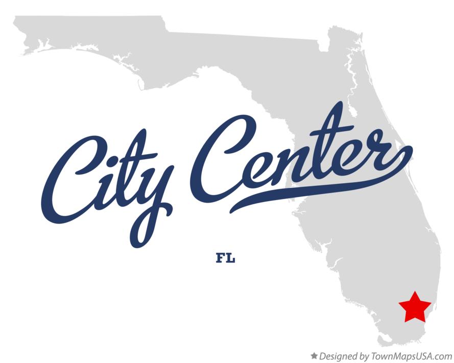 Map of City Center Florida FL