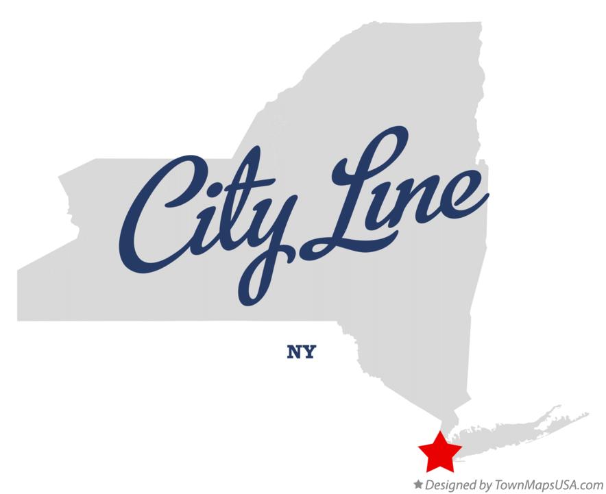 Map of City Line New York NY