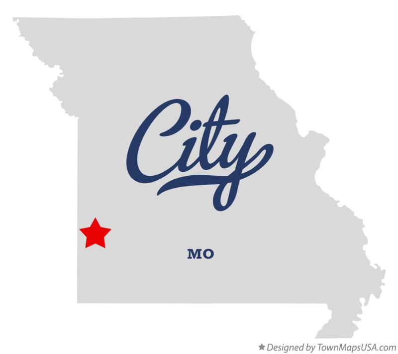 Map of City Missouri MO
