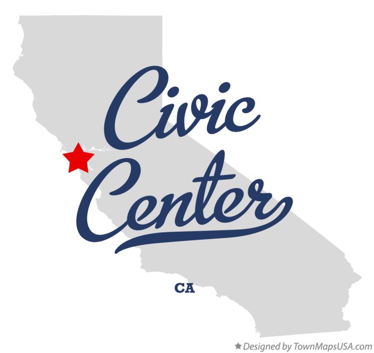 Map of Civic Center California CA
