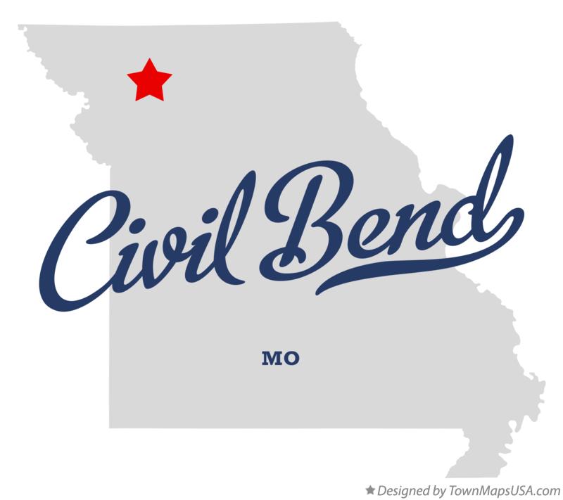 Map of Civil Bend Missouri MO