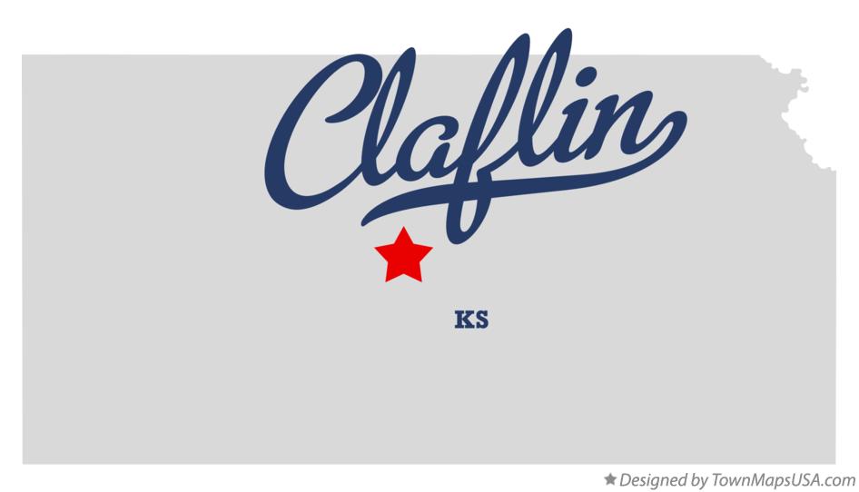 Map of Claflin Kansas KS
